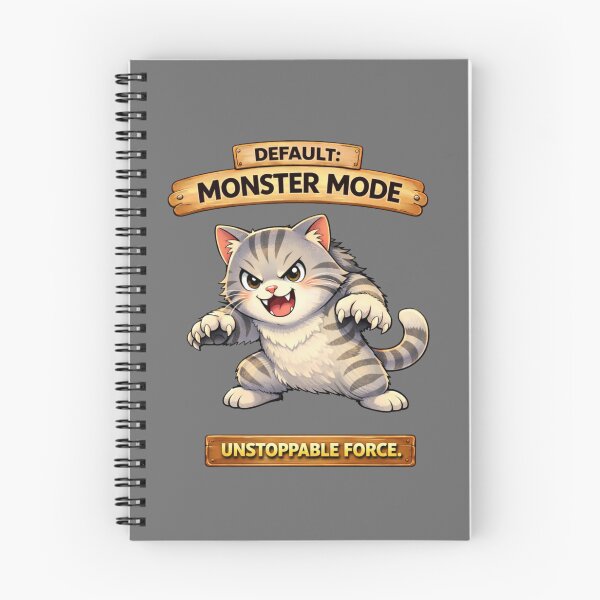 Item preview, Funny Cat Default Monster Mode Adulting Survival Meme designed and sold by Mindworx21.