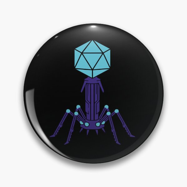 Item preview, Geometric Bacteriophage Virus Bio-Tech Art designed and sold by Bio Tech Art.