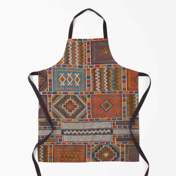 Artikelvorschau, Marokkanisches Berber-Kelim-Textildesign mit geometrischem Stammesmuster entworfen und verkauft von PinUpPizzazz.