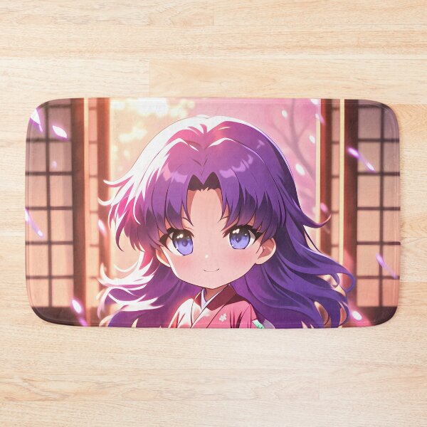Item preview, Misato Katsuragi Neon Genesis Evangelion Chibi Waifu Kimono Spring Glow designed and sold by TanglenRabbit.