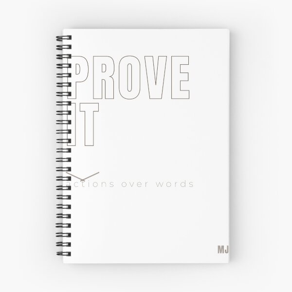 Item preview, MJM Outline Type — Actions Over Words Monogram Design designed and sold by zen-mart.