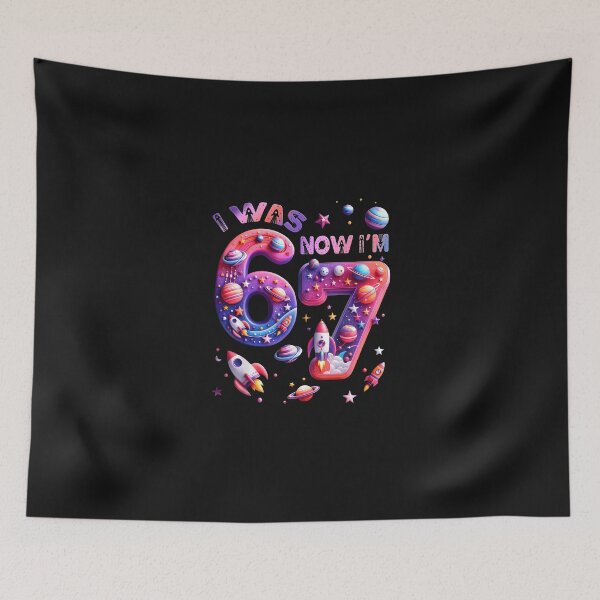 Item preview, I Was 6 Now Im 7 6 7 Meme 7Th Birthday designed and sold by Happycapyco.