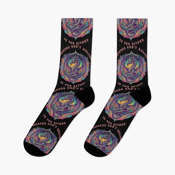 Item preview, Psychedelic Dragon - Dragons Don't Believe in You Either designed and sold by Shy Fractal Designs.