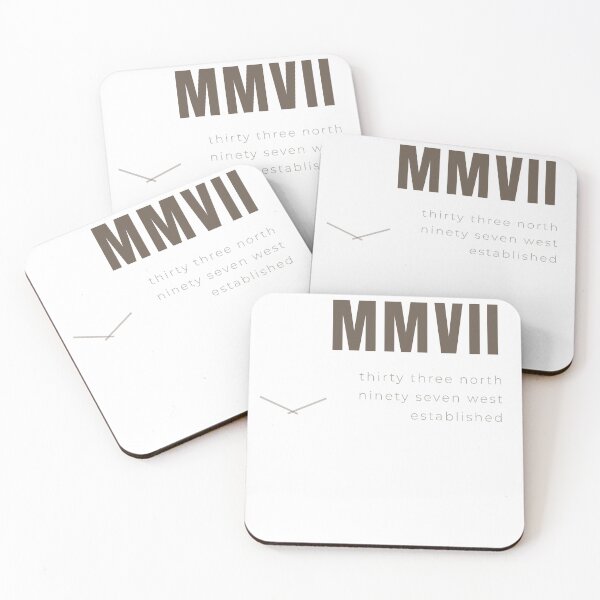 Item preview, MJM Coordinate Lock — GPS Grid Monogram Design designed and sold by zen-mart.