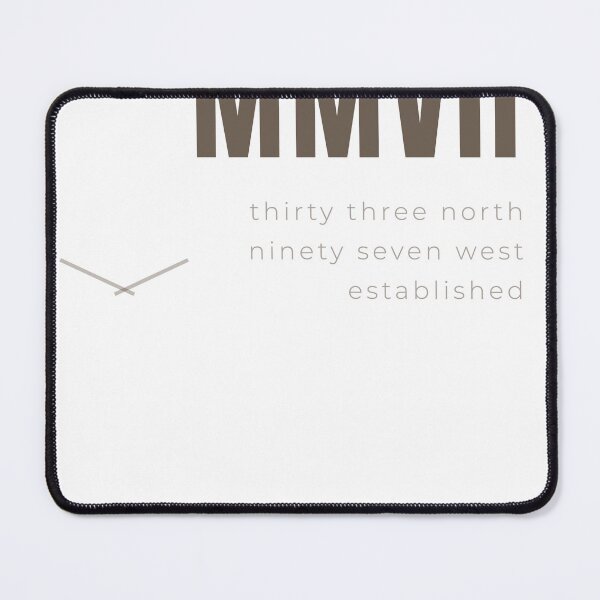 Item preview, MJM Coordinate Lock — GPS Grid Monogram Design designed and sold by zen-mart.
