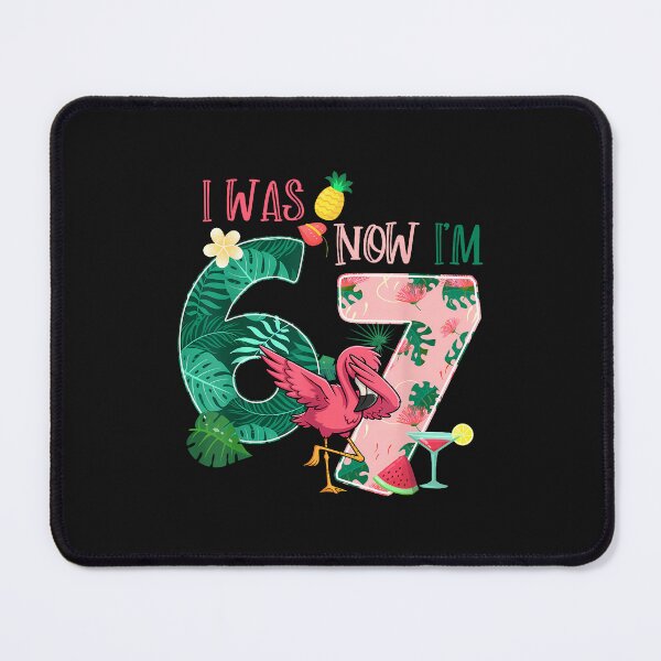 Item preview, I Was 6 Now I'M 7 Flamingo Tropical designed and sold by Happycapyco.