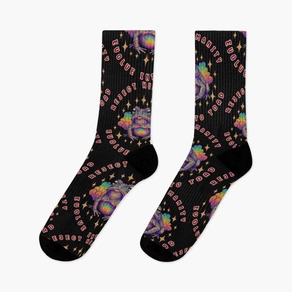 Item preview, Psychedelic Toad - Reject Humanity, Evolve Into Toad designed and sold by Shy Fractal Designs.