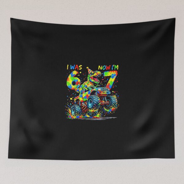 Item preview, I Was Six Now I'M Seven Dinosaur designed and sold by Happycapyco.