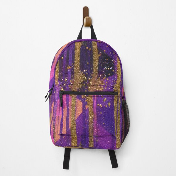 Item preview, Amethyst Gold Crystal Stripe Pattern designed and sold by bubblegoth.