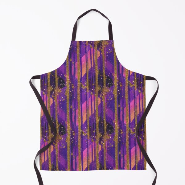 Item preview, Amethyst Gold Crystal Stripe Pattern designed and sold by bubblegoth.