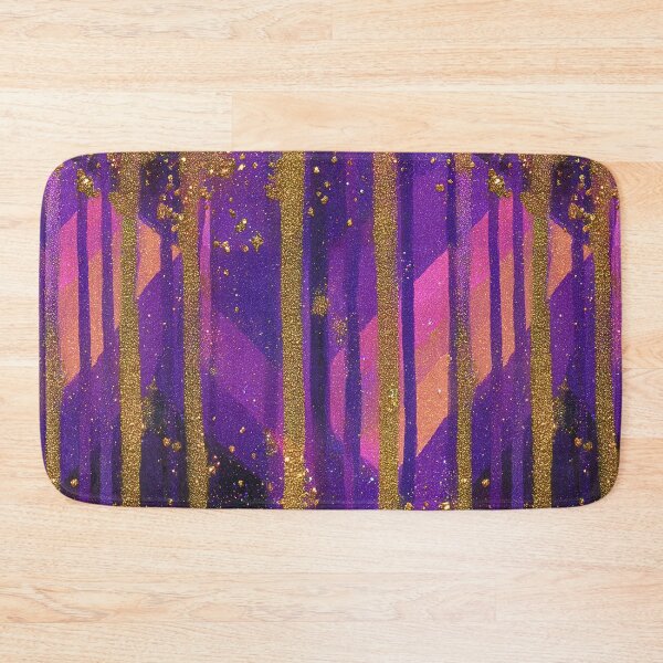 Item preview, Amethyst Gold Crystal Stripe Pattern designed and sold by bubblegoth.