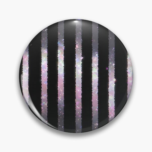 Item preview, Iridescent Silver Glitter Stripes designed and sold by bubblegoth.