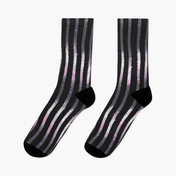 Artikelvorschau, Schimmernde silberne Glitzerstreifen entworfen und verkauft von bubblegoth.