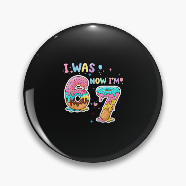 Item preview, I Was 6 Now I'M 7 Donut Birthday designed and sold by Happycapyco.