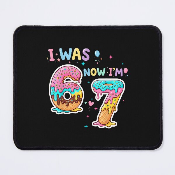 Item preview, I Was 6 Now I'M 7 Donut Birthday designed and sold by Happycapyco.