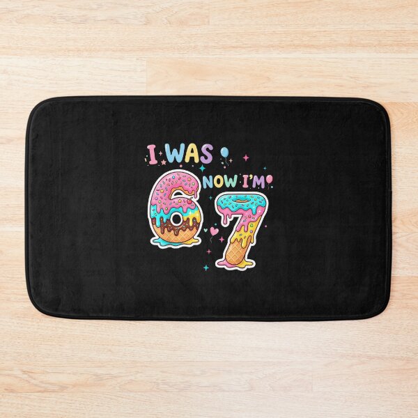 Item preview, I Was 6 Now I'M 7 Donut Birthday designed and sold by Happycapyco.