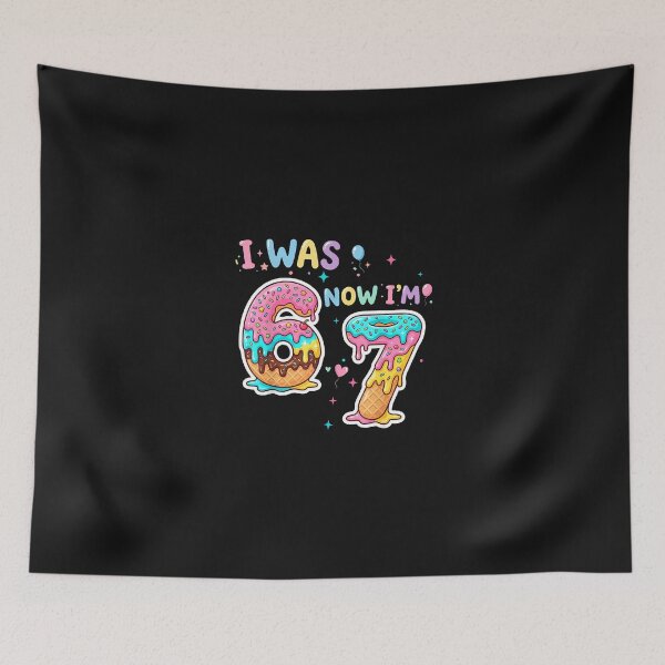 Item preview, I Was 6 Now I'M 7 Donut Birthday designed and sold by Happycapyco.