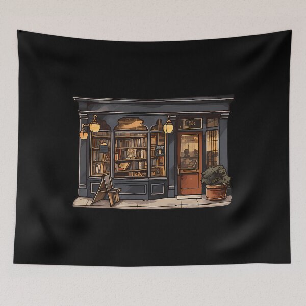 Item preview, Antique Library Bookshelf Illustration designed and sold by jlfwvbel41.