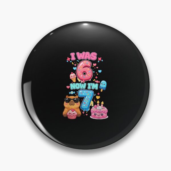 Item preview, I Was 6 Now I'M 7 Year Old designed and sold by Happycapyco.