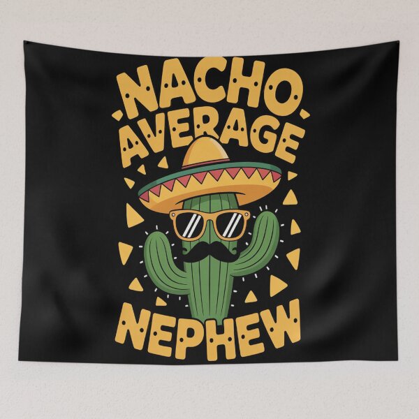Item preview, Nacho Average Nephew - Funny Retro Mexican Cactus Art designed and sold by AndreaOrtegaS.