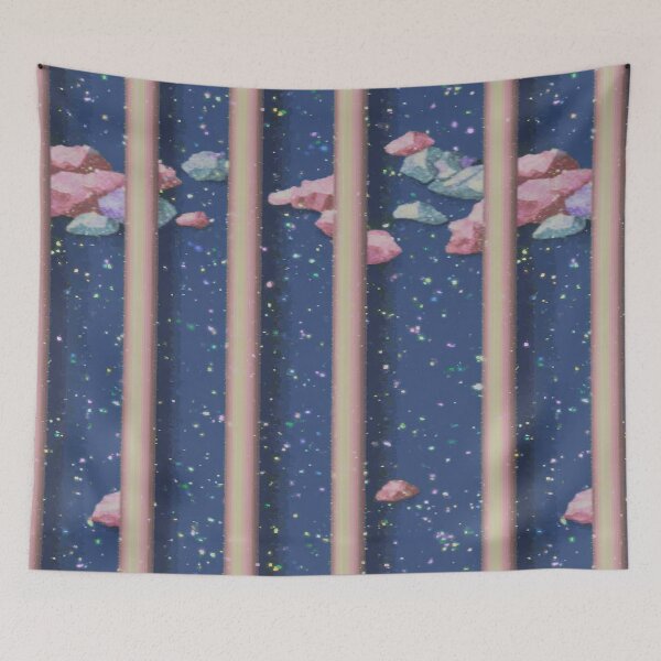 Item preview, Pastel Galaxy Cloud Stripes designed and sold by bubblegoth.