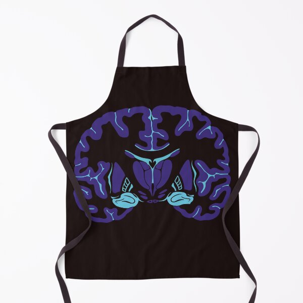 Item preview, Neon Human Brain Coronal Section Anatomy Art designed and sold by Bio Tech Art.