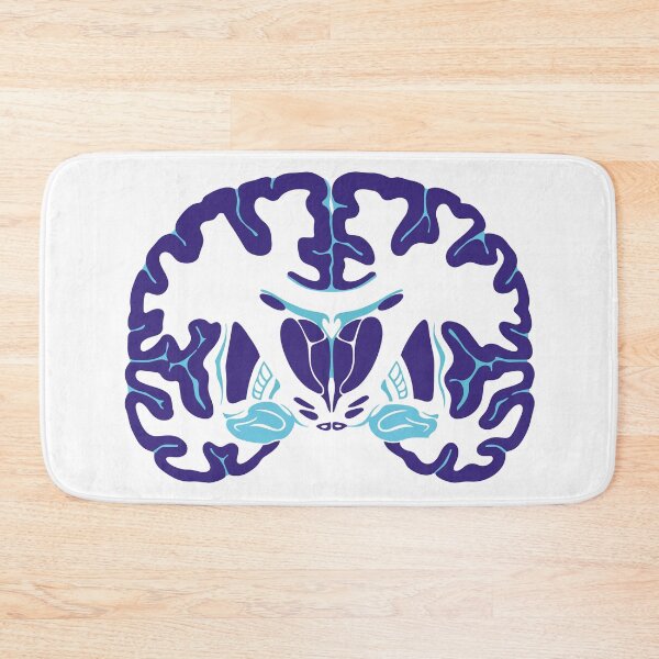 Item preview, Neon Human Brain Coronal Section Anatomy Art designed and sold by Bio Tech Art.