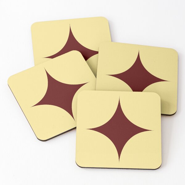 Item preview, Red star design on a yellow background  designed and sold by Creations by lyne.