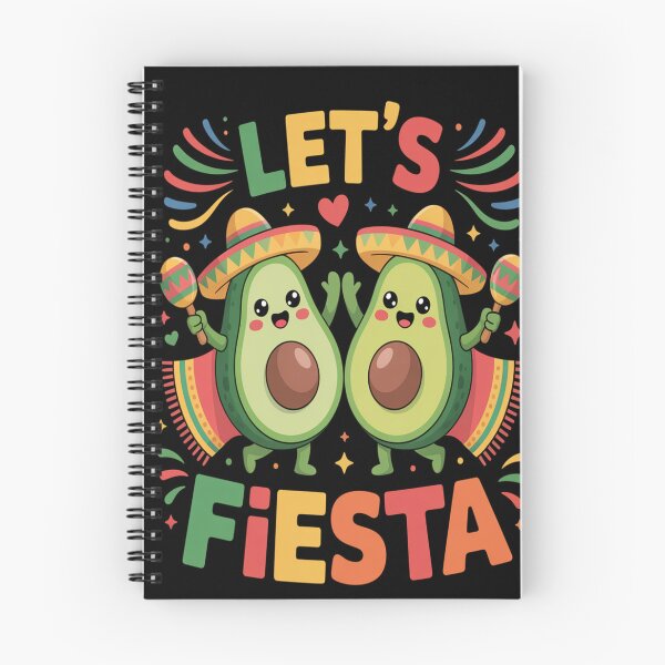 Item preview, Let's Fiesta - Cute Dancing Avocado Couple Mexican Art designed and sold by AndreaOrtegaS.