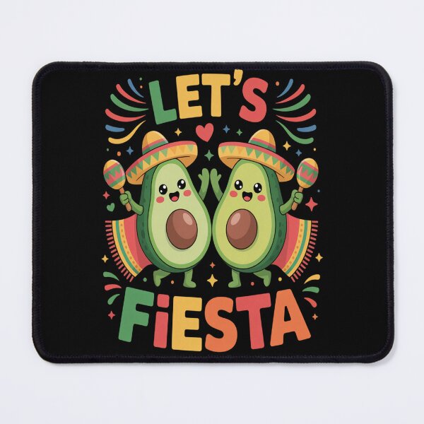 Item preview, Let's Fiesta - Cute Dancing Avocado Couple Mexican Art designed and sold by AndreaOrtegaS.