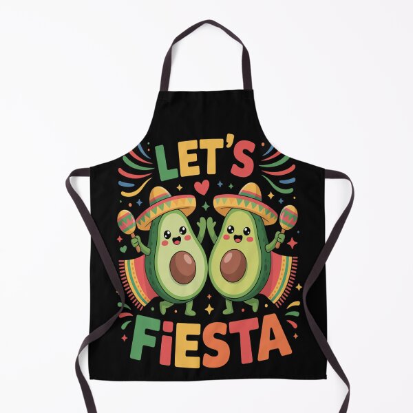 Item preview, Let's Fiesta - Cute Dancing Avocado Couple Mexican Art designed and sold by AndreaOrtegaS.
