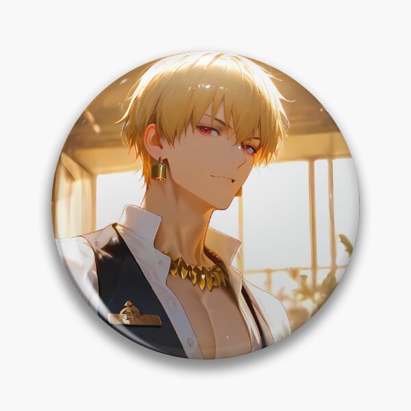Item preview, Gilgamesh Fate Stay Night Anime Golden Café Ambience designed and sold by TanglenRabbit.