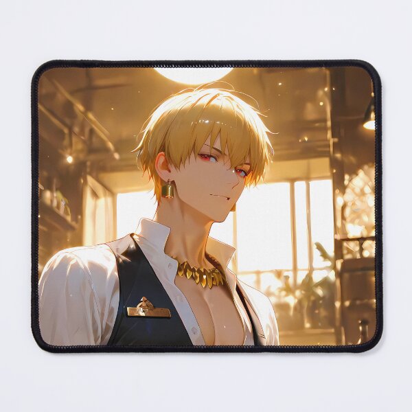 Item preview, Gilgamesh Fate Stay Night Anime Golden Café Ambience designed and sold by TanglenRabbit.