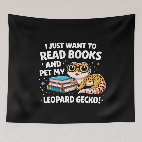 Item preview, I just want to read books and pet my leopard gecko designed and sold by JODYSMORGAN.