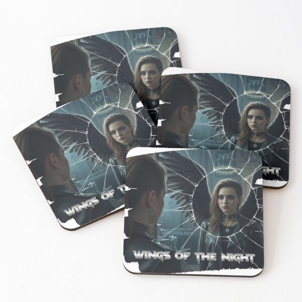 Item preview, Broken Halo – Dark Angel Gothic Aesthetic Mirror Art designed and sold by CrimsonChords.