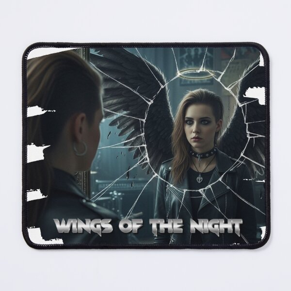 Item preview, Broken Halo – Dark Angel Gothic Aesthetic Mirror Art designed and sold by CrimsonChords.