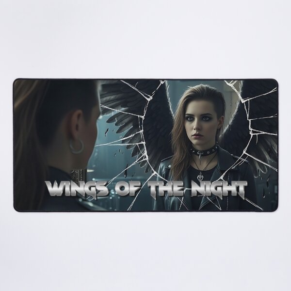 Item preview, Broken Halo – Dark Angel Gothic Aesthetic Mirror Art designed and sold by CrimsonChords.
