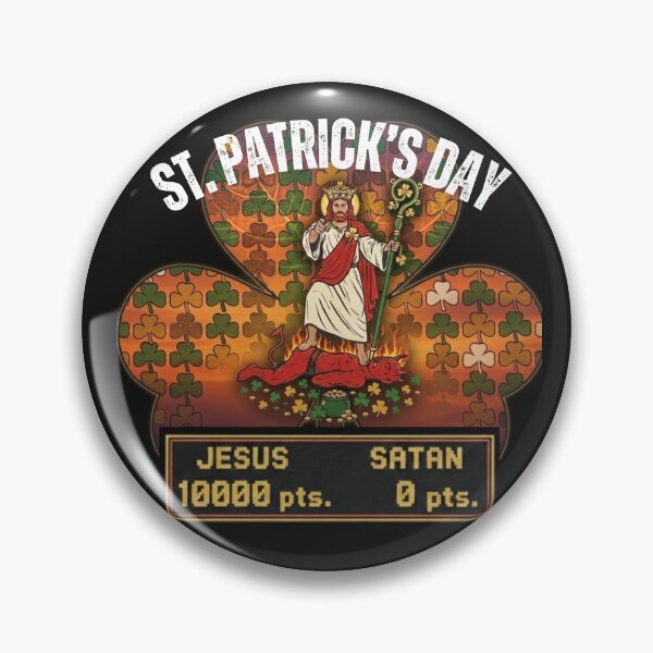 Item preview, St. Patrick's Day | Clover Leaf | Jesus 10000 Satan 0 designed and sold by UnboundFull.