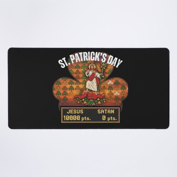 Item preview, St. Patrick's Day | Clover Leaf | Jesus 10000 Satan 0 designed and sold by UnboundFull.