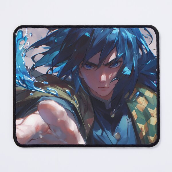 Item preview, Giyu Tomioka Kimetsu No Yaiba Stoic Water Flow Blue Tones designed and sold by TanglenRabbit.