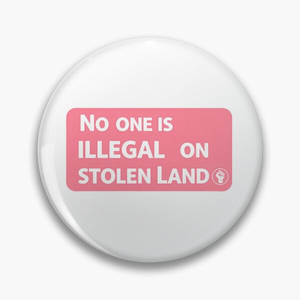 Item preview, No One Is Illegal On Stolen Land Antifa Political Resistance Now designed and sold by SkeletonsDanger.
