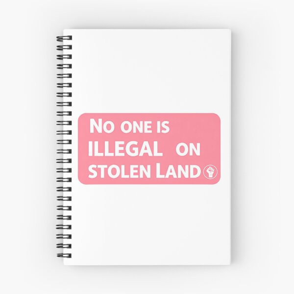 Item preview, No One Is Illegal On Stolen Land Antifa Political Resistance Now designed and sold by SkeletonsDanger.