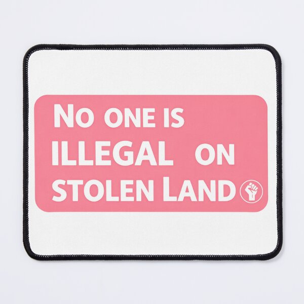 Item preview, No One Is Illegal On Stolen Land Antifa Political Resistance Now designed and sold by SkeletonsDanger.