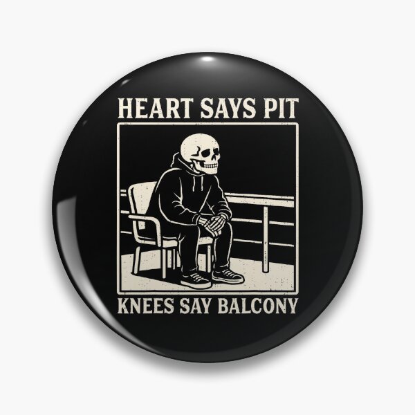 Item preview, Funny Skeleton Heart Says Pit Knees Say Balcony Feeling Old Humor designed and sold by Societit.
