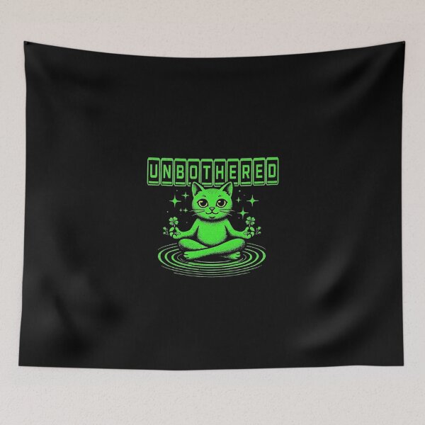 Item preview, Unbothered Cat Shirt-Funny Meditation Cat Yoga Graphic Tee for Cat Lovers designed and sold by inkalchemyco.