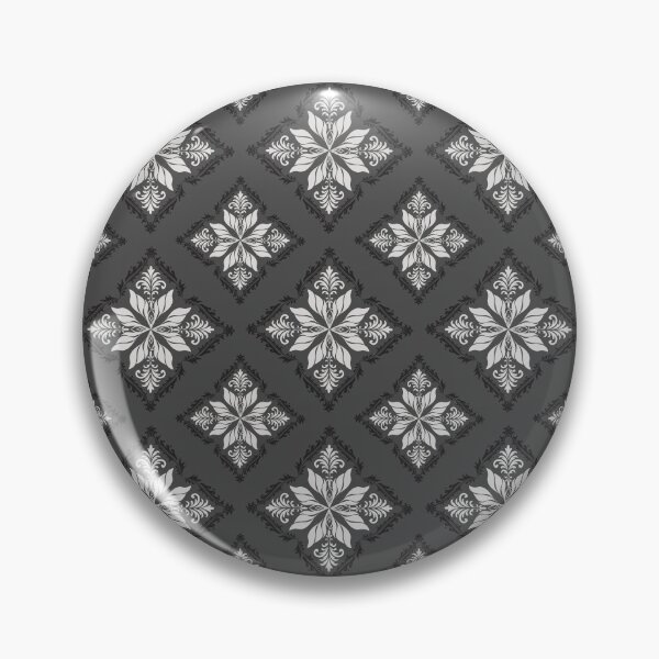 Item preview, Black Luxury Damask Floral Seamless Pattern designed and sold by PowerAntShop.