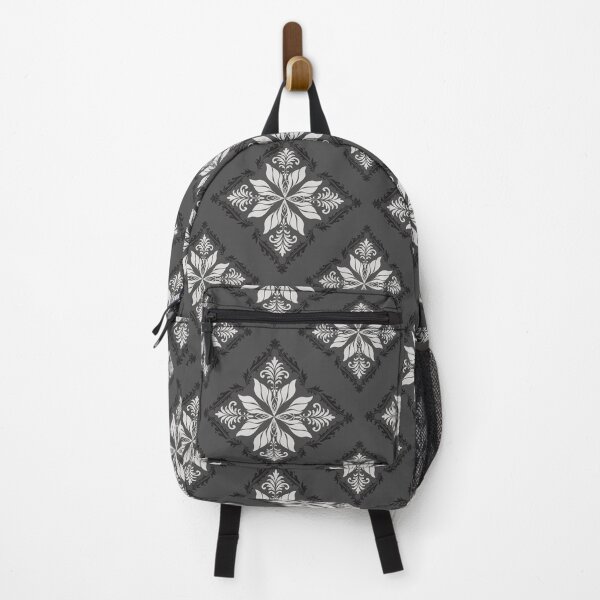 Item preview, Black Luxury Damask Floral Seamless Pattern designed and sold by PowerAntShop.