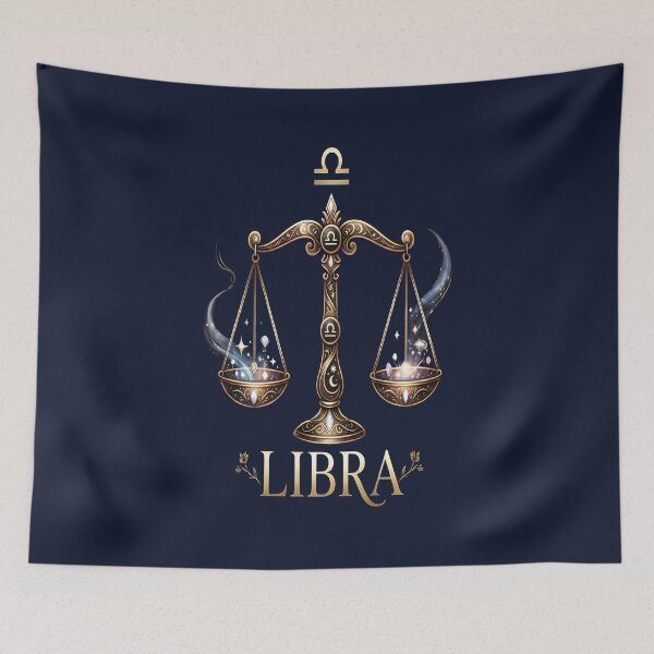 Item preview, Mystical Golden Libra Scales Astrology Art designed and sold by Dakson Design - Fantasy Art.