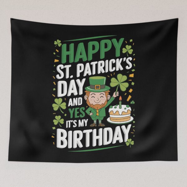 Item preview, Happy St Patricks Day Birthday Leprechaun Bday Party  designed and sold by HeidiCavinaw1.