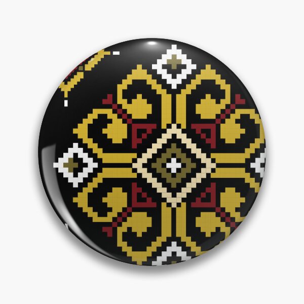Item preview, Traditional Ethnic Geometric Pattern on Black Background designed and sold by PowerAntShop.